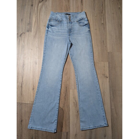Denim - NWOT Rachel Roy Size 29 Flared Jeans 3 Buttons High Waisted Stretch Retro Y2K